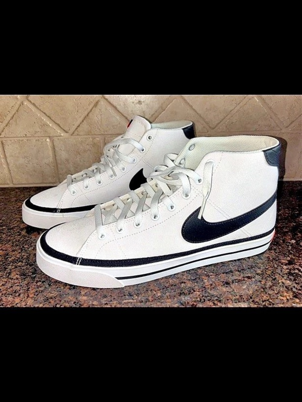Nike SB Blazer Court Mid High-Top Sneakers White & Black